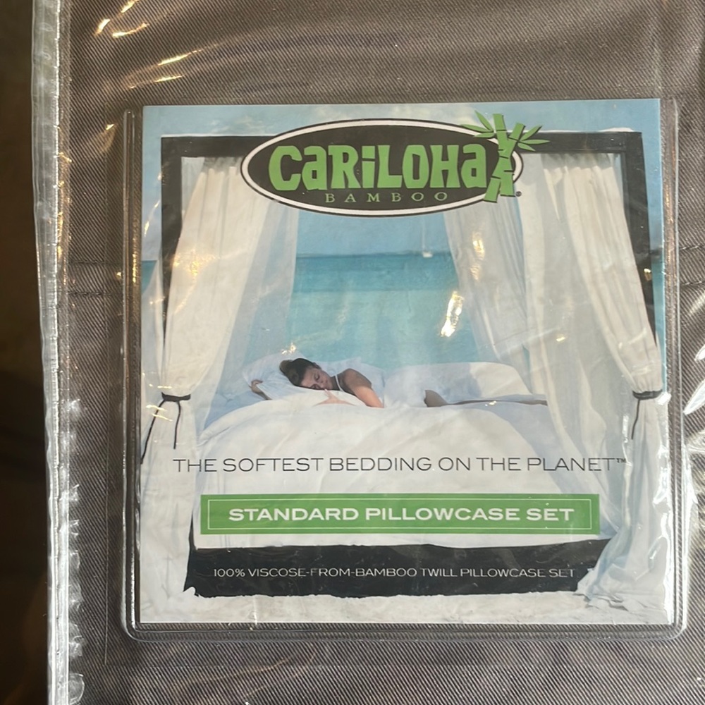 Cariloha Bamboo standard pillow case set